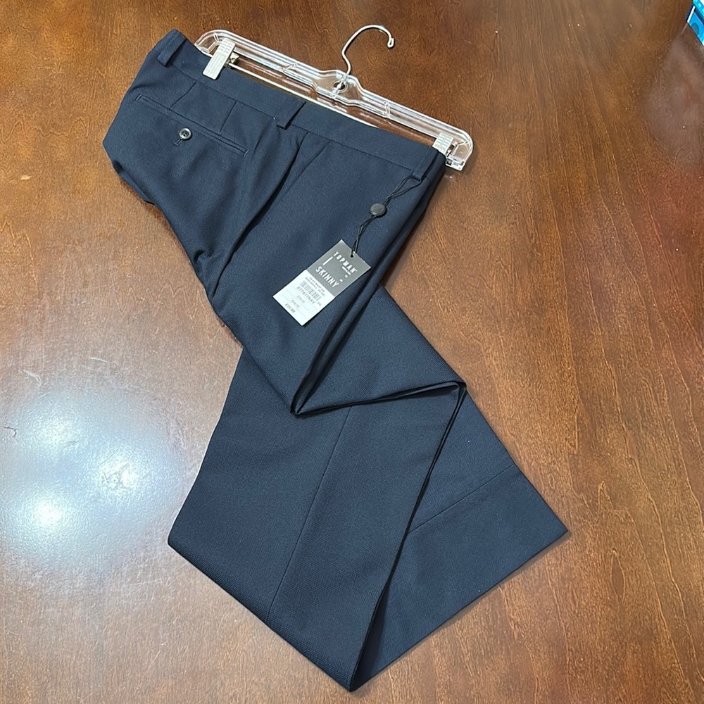 Topman Navy Dress Slacks